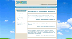 Desktop Screenshot of customercarereviews.purityproducts.com
